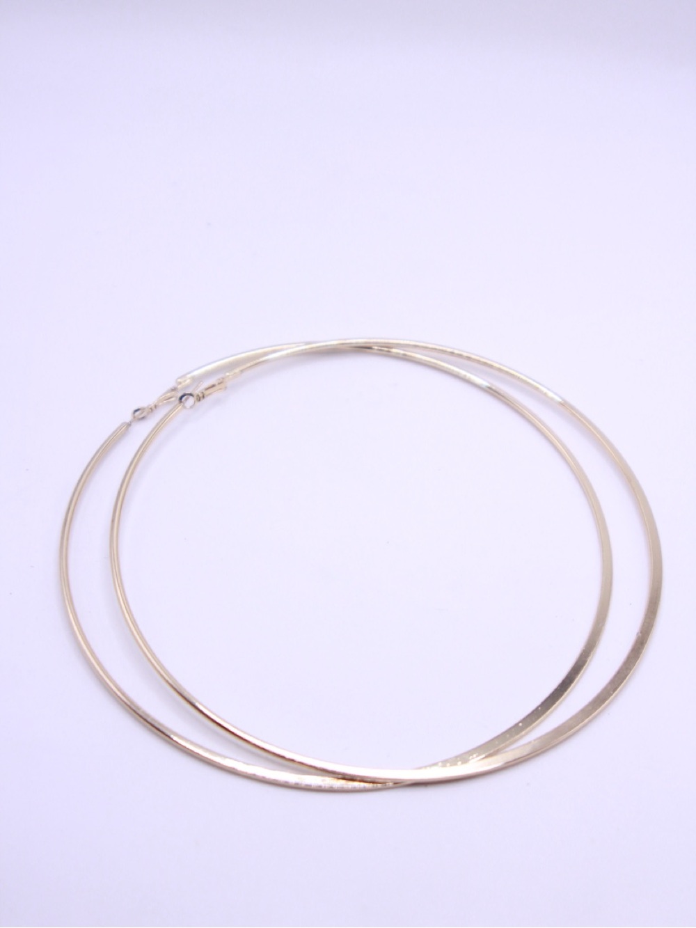 6” Large Gold Hoop Earrings